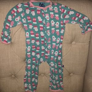 Kickee Pants Mittens coverall 6/12 months